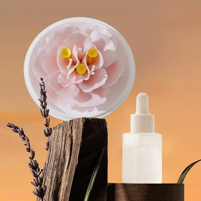 Dehua ceramic flower ornaments aromatherapy-Hibiscus mutabilis