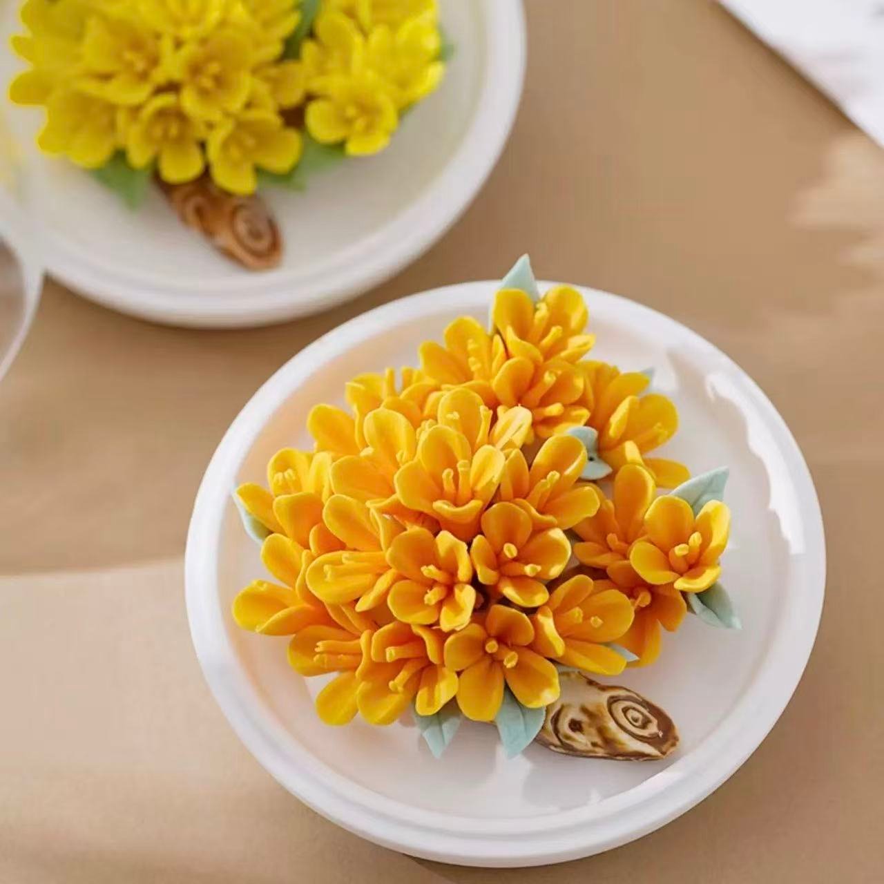 Dehua ceramic flower ornaments aromatherapy-Osmanthus fragrans - Image 4