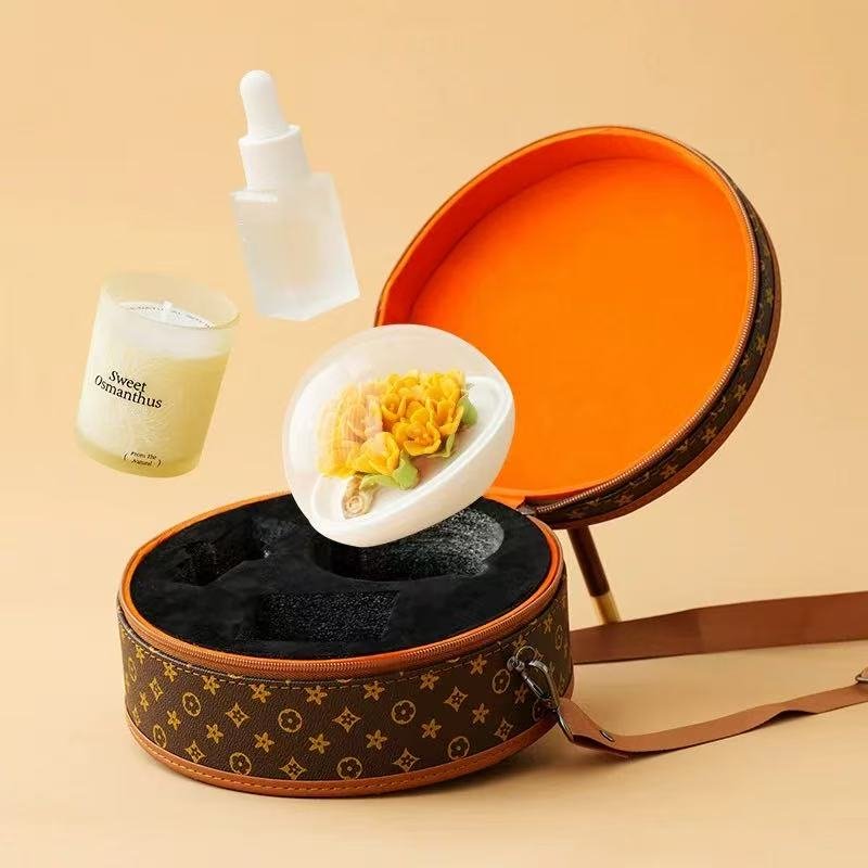 Dehua ceramic flower ornaments aromatherapy-Osmanthus gift box - Image 5
