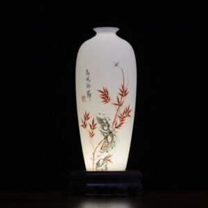 Mutton fat jade white porcelain vase