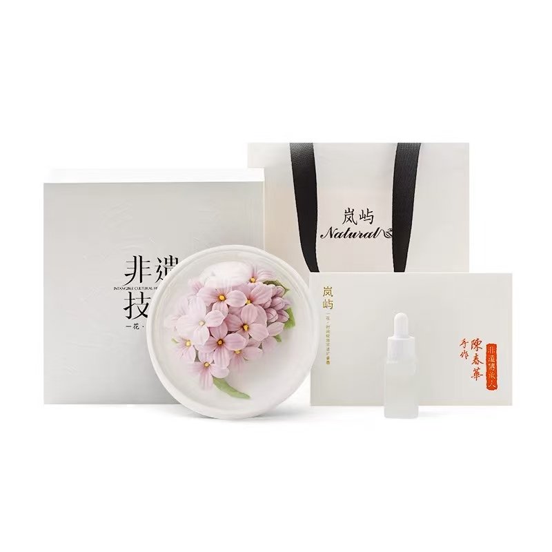 Dehua ceramic flower ornaments aromatherapy-Lilac - Image 5