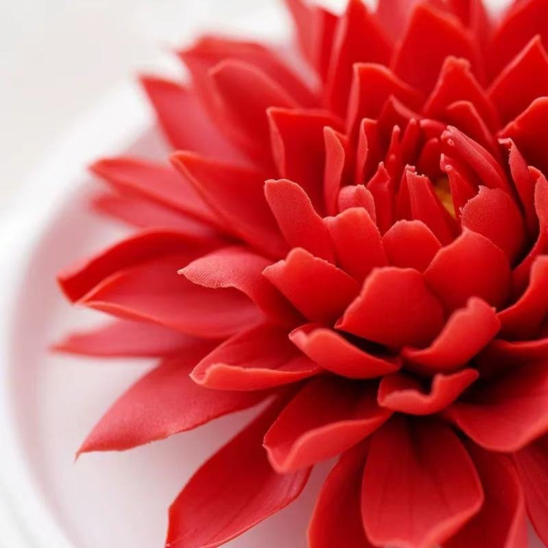 Dehua ceramic flower ornaments aromatherapy-Dahlia - Image 4