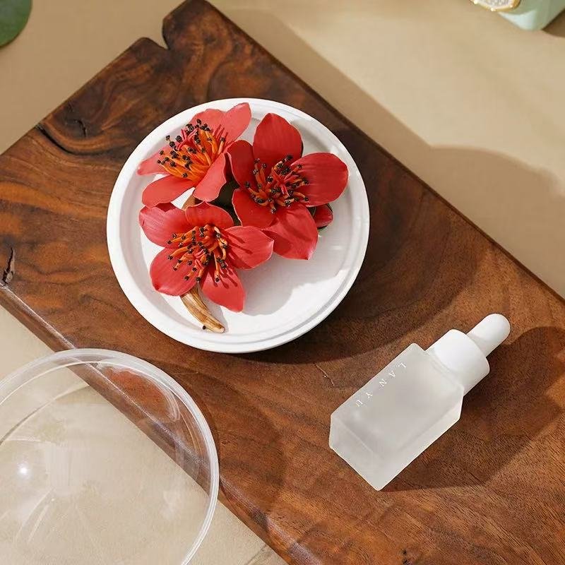 Dehua ceramic flower ornaments aromatherapy-Kapok flower - Image 4