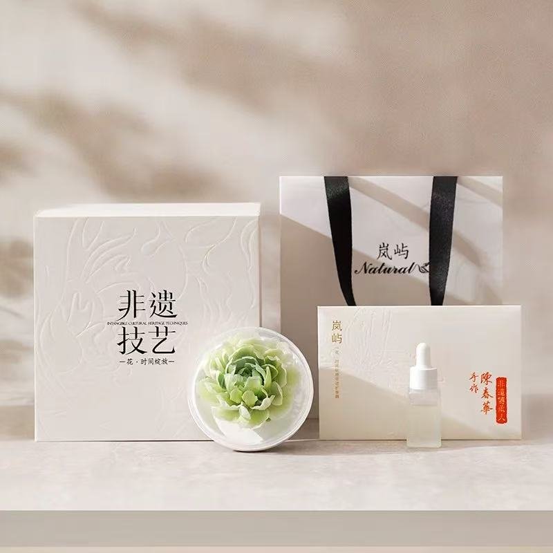 Dehua ceramic flower ornaments aromatherapy-Peony - Image 5