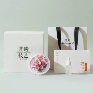 Dehua ceramic flower ornaments aromatherapy-Bougainvillea