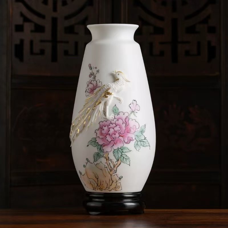 Hand-painted porcelain vase - Image 2